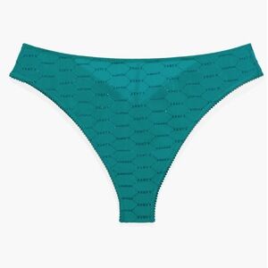 Savage X Fenty Flocked Logo Bikini Deep Teal 2X
